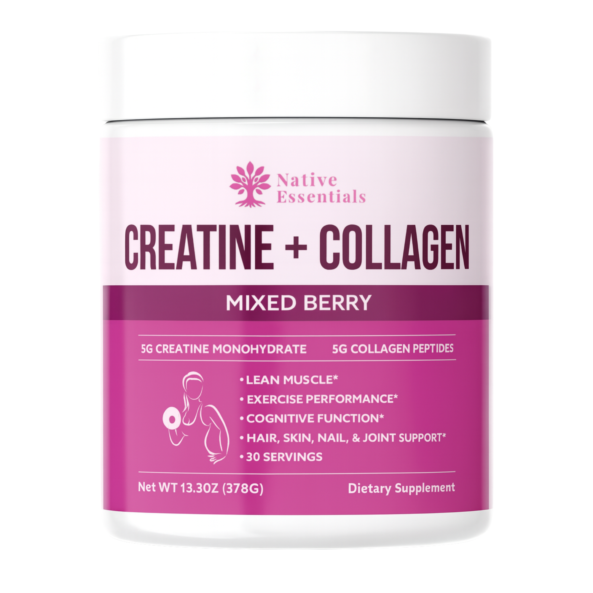 Creatine + Collagen Supplement for Women