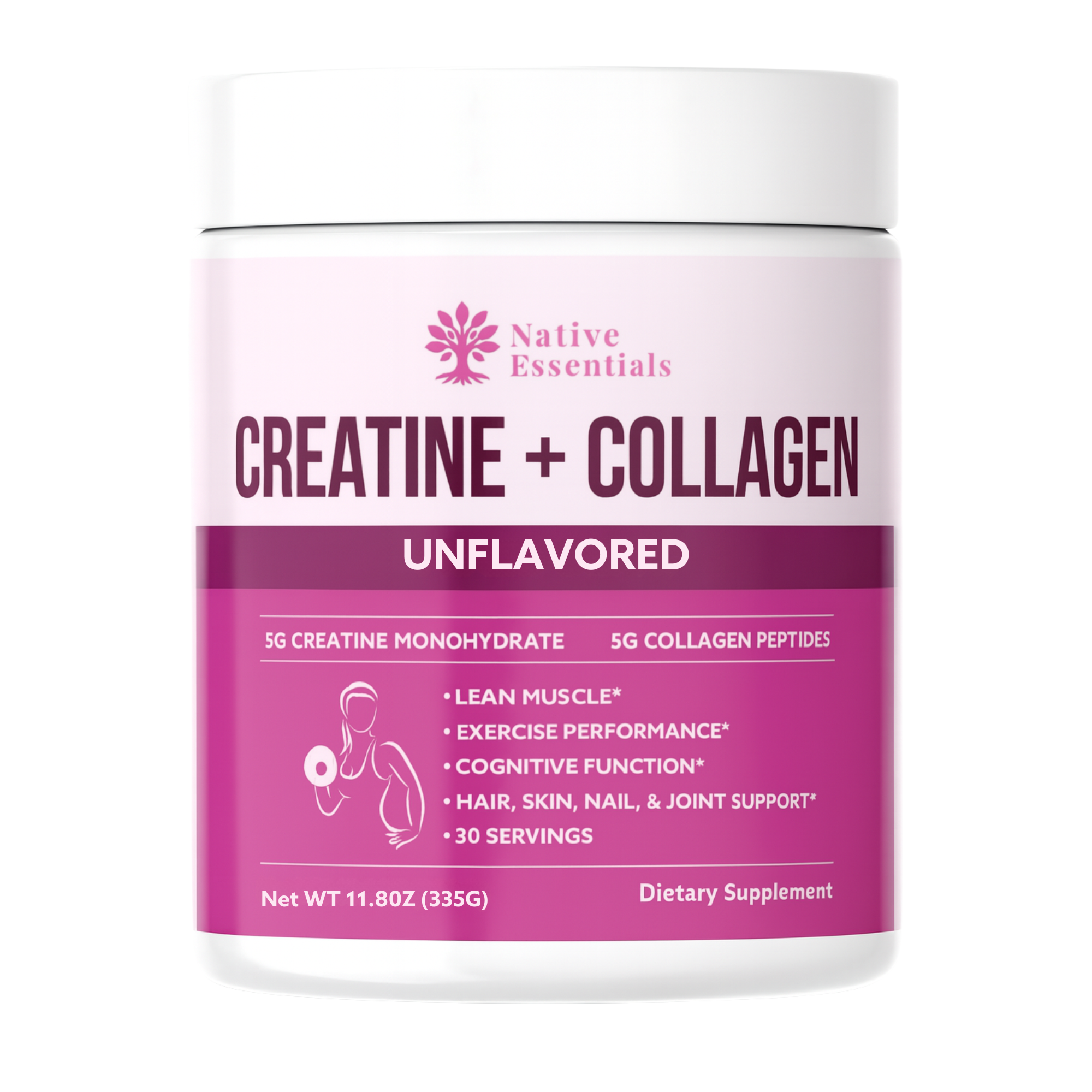 Creatine + Collagen Supplement for Women