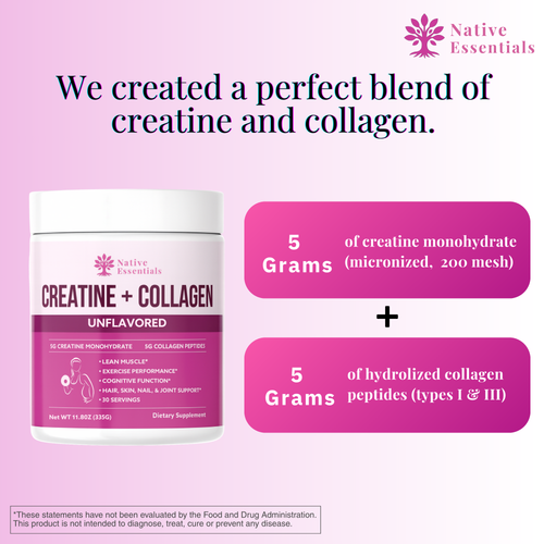 Creatine + Collagen Supplement for Women