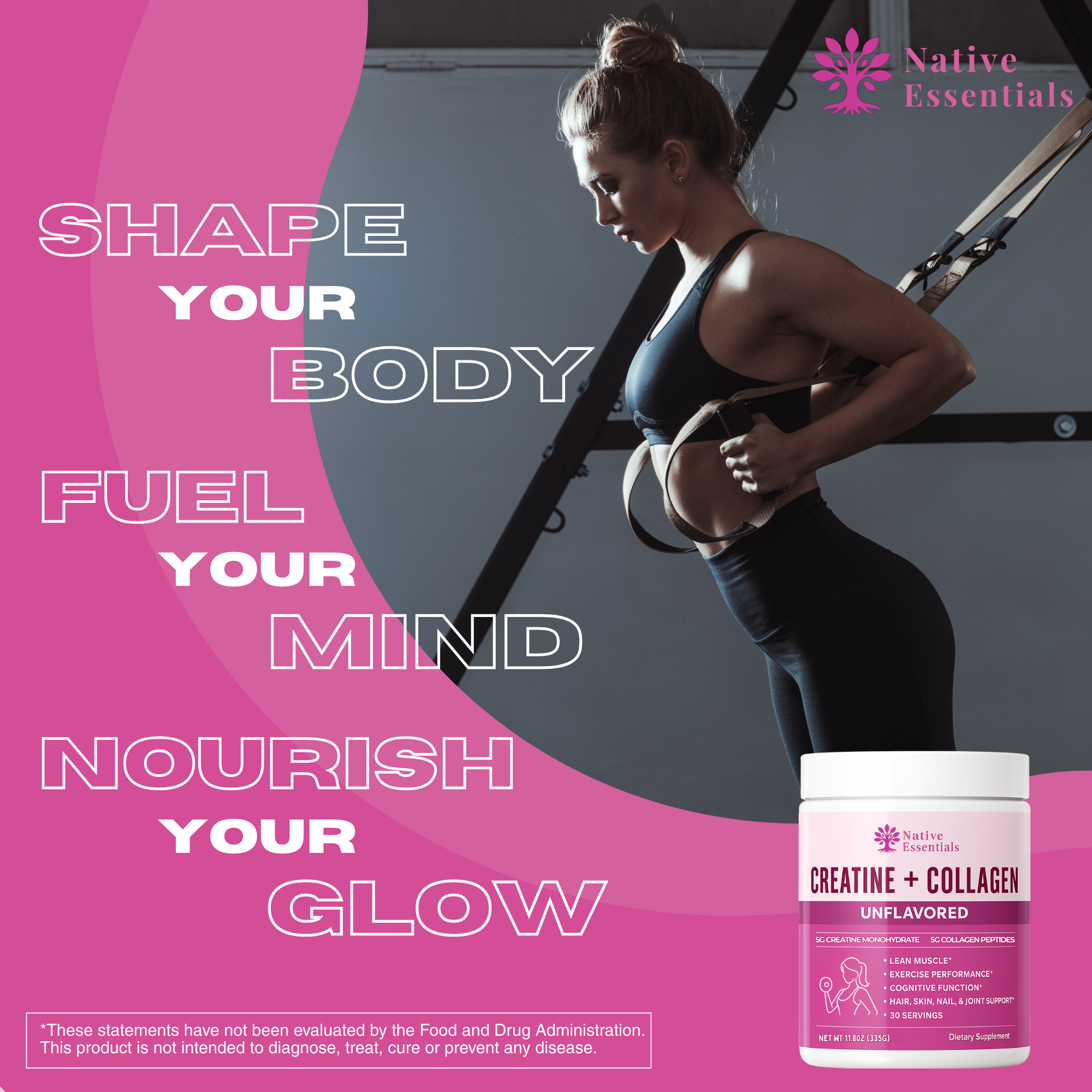Creatine + Collagen Supplement for Women
