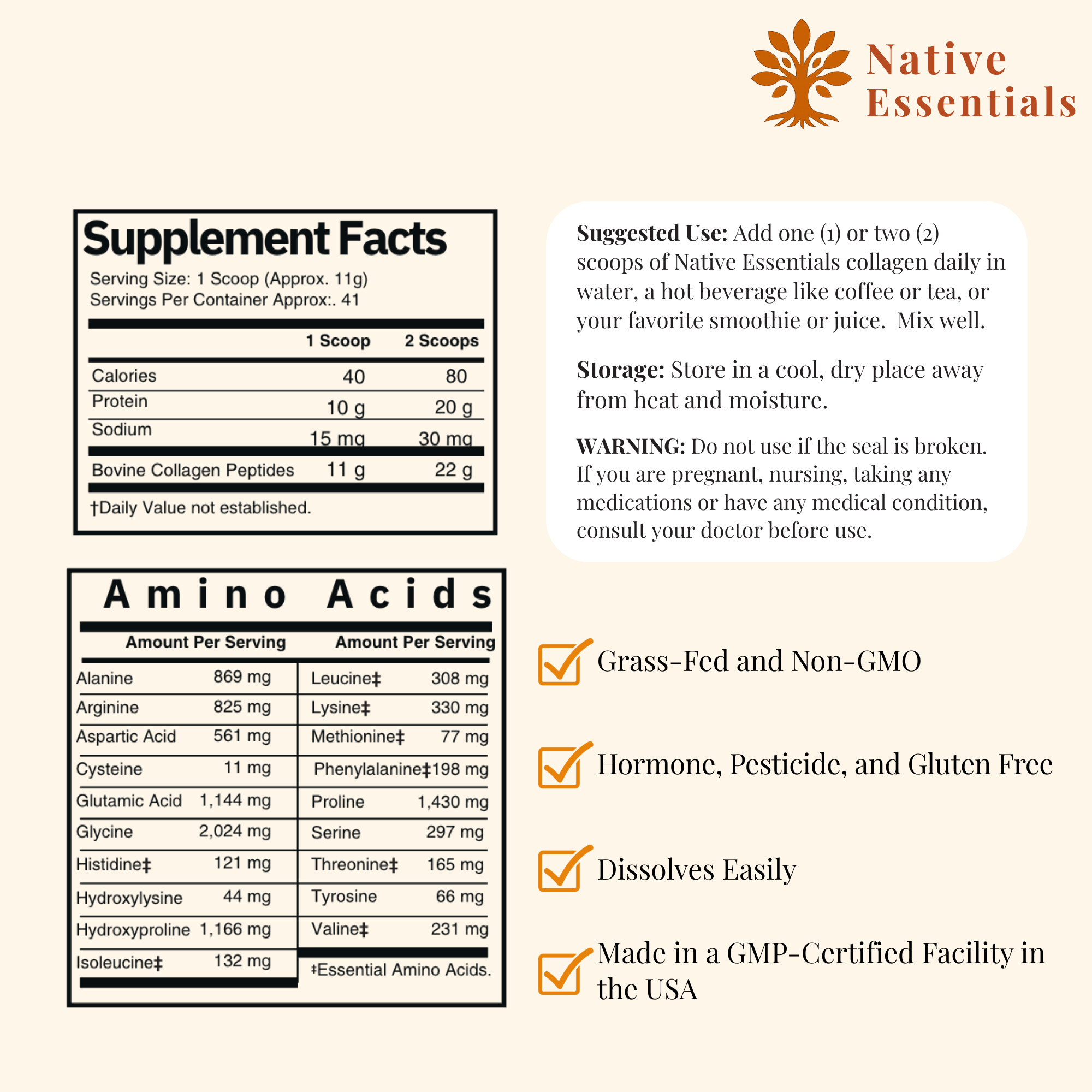 Premium Hydrolyzed Collagen Peptides Powder