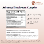 10-in-1 Advanced Mushroom Complex - Lions Mane, Reishi, Cordyceps, Chaga, Maitake, Turkey Tail, & more.
