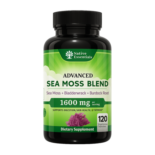Advanced Sea Moss Blend - Irish Sea Moss, Bladderwrack, and Burdock Root
