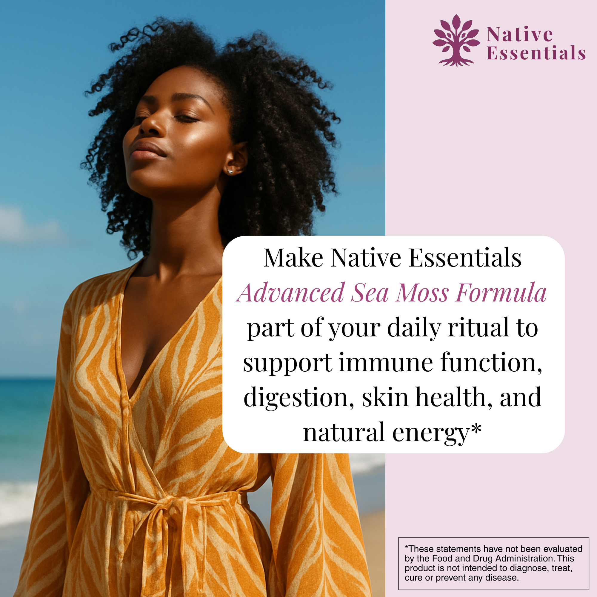 Advanced Sea Moss Blend - Irish Sea Moss, Bladderwrack, and Burdock Root
