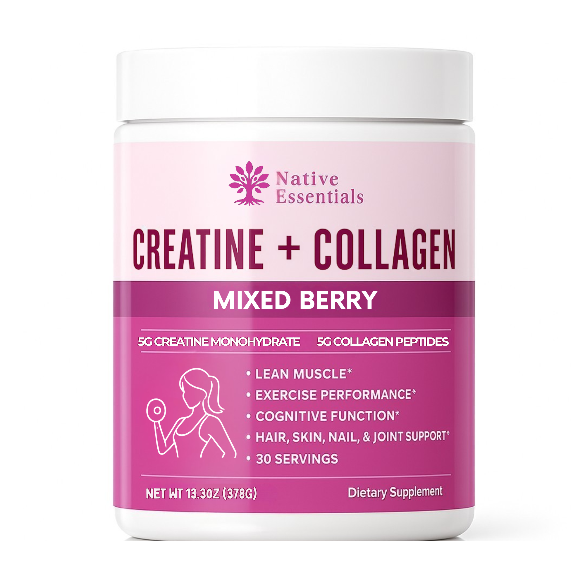 Creatine + Collagen Supplement for Women