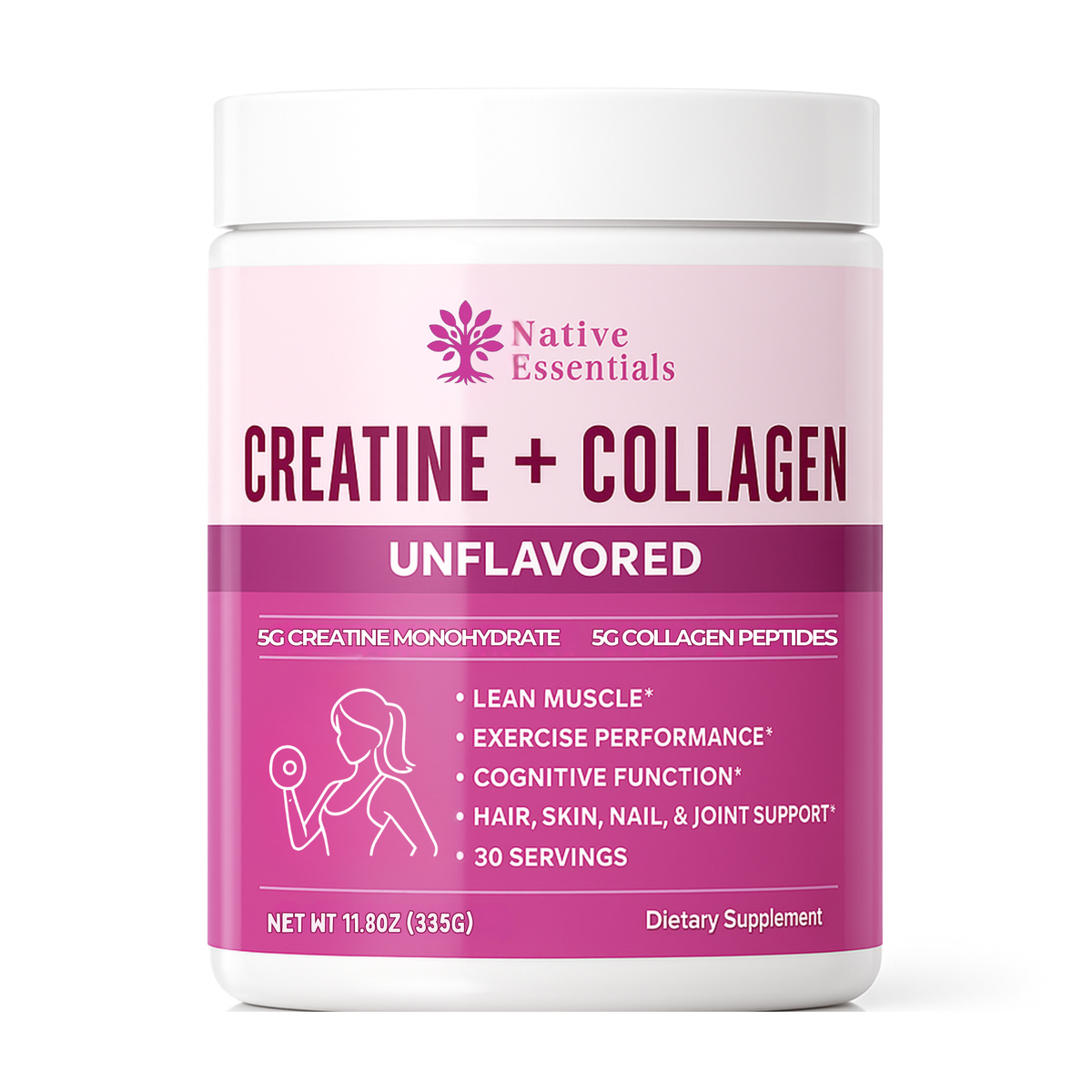 Creatine + Collagen Supplement for Women