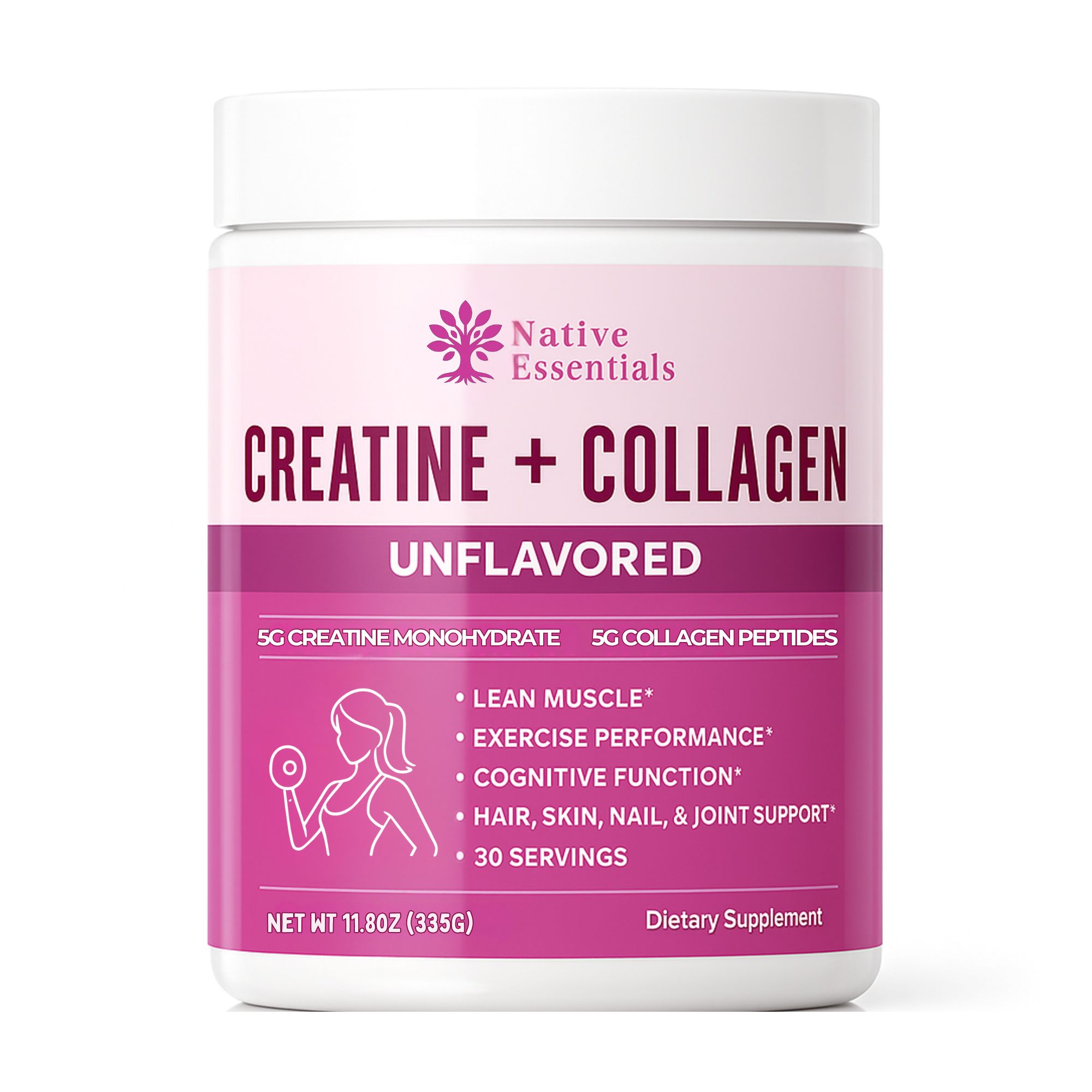 Creatine + Collagen Supplement for Women